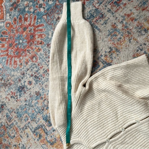 J Crew wool-blend puff sleeve cardigan - Picture 7 of 8